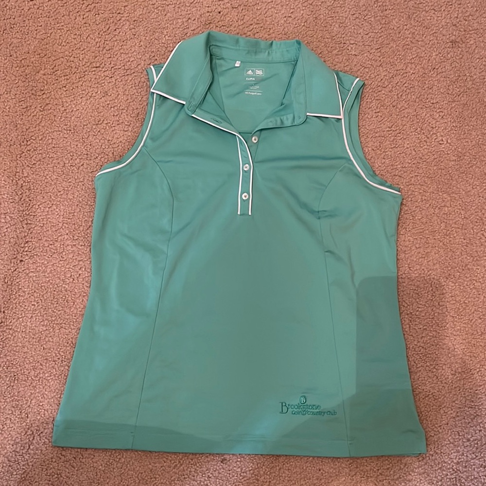 Clima cool Adidas, sport top, large, green, golf, tennis
